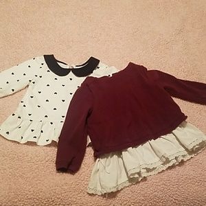 Two long sleeve shirts